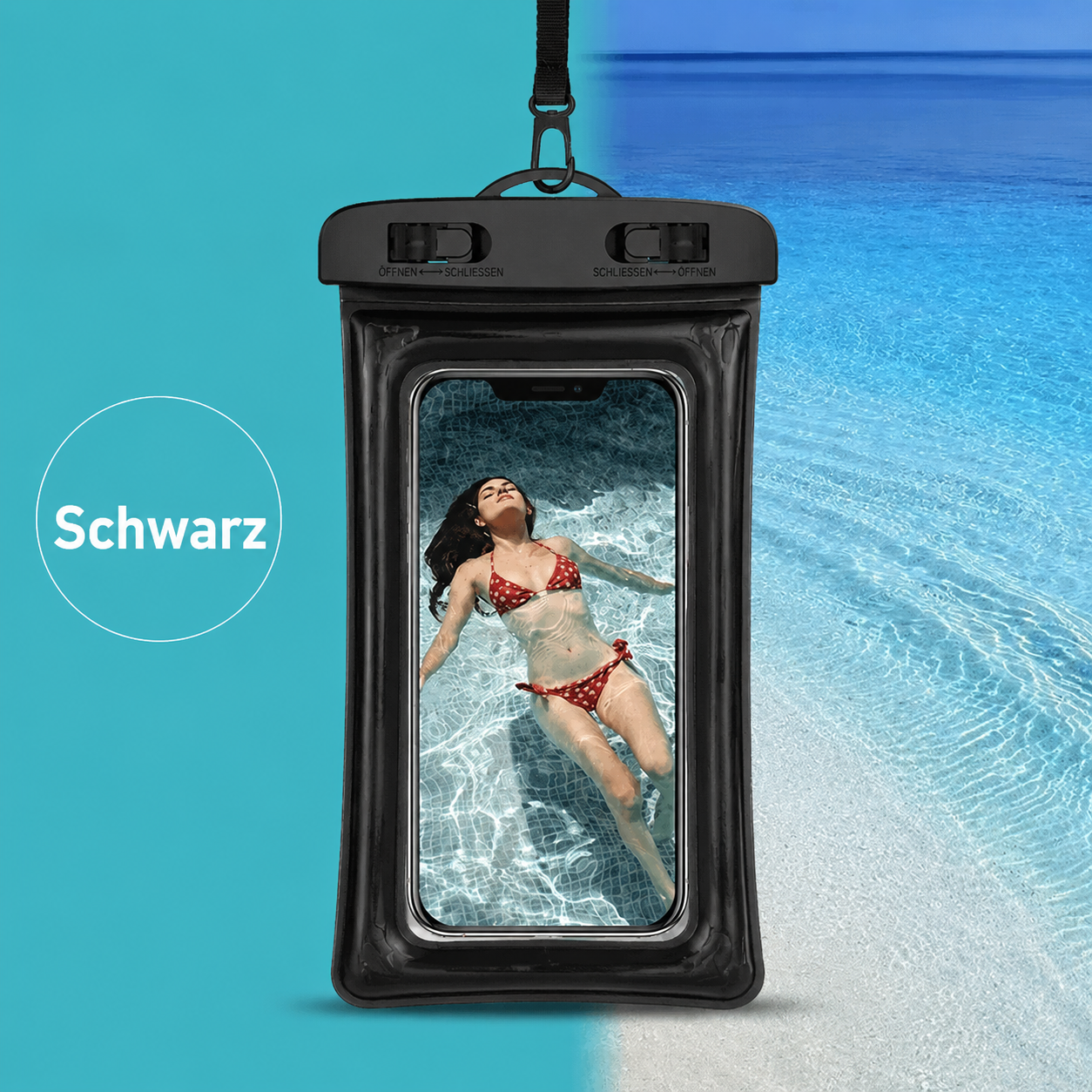 AquaSpy Handyhülle Wasserdicht – Schwimmende Smartphone-Schutzhülle