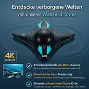 AquaSpy Wasserdrone mit Smartphone-App zur einfachen Steuerung und Live-Übertragung auf dem Handy